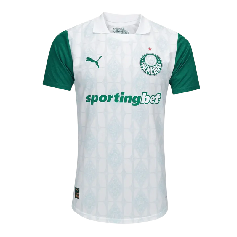Camisa Palmeiras Away 25/26 Jogador Puma Masculina - Branca