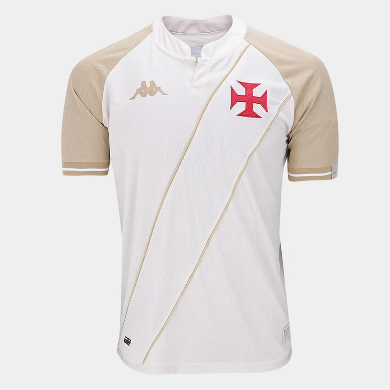 Camisa Vasco da Gama Third 24/25 Torcedor Kappa Masculino - Creme