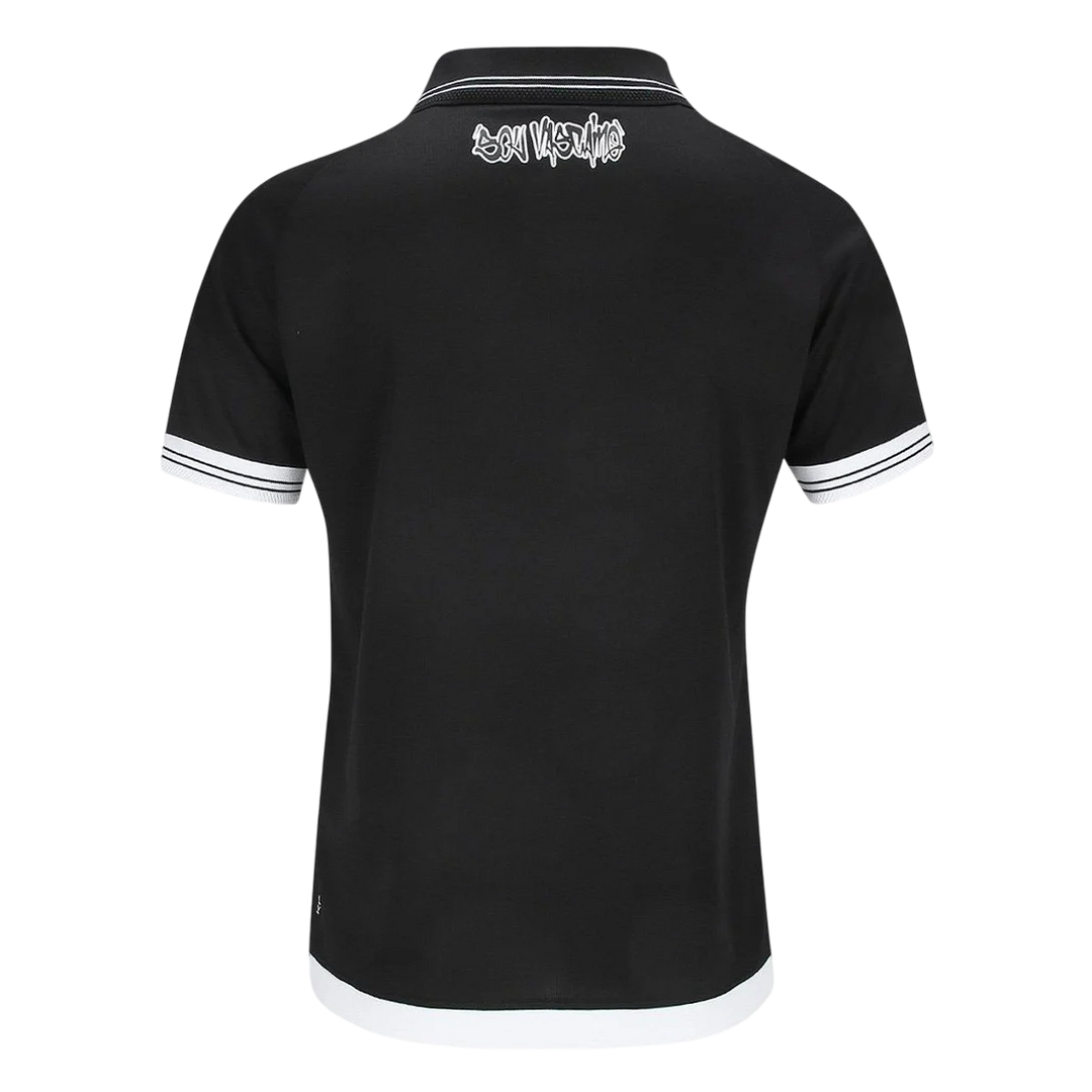 Camisa Vasco da Gama Home 25/26 s/n° Torcedor Kappa Feminina - Preta
