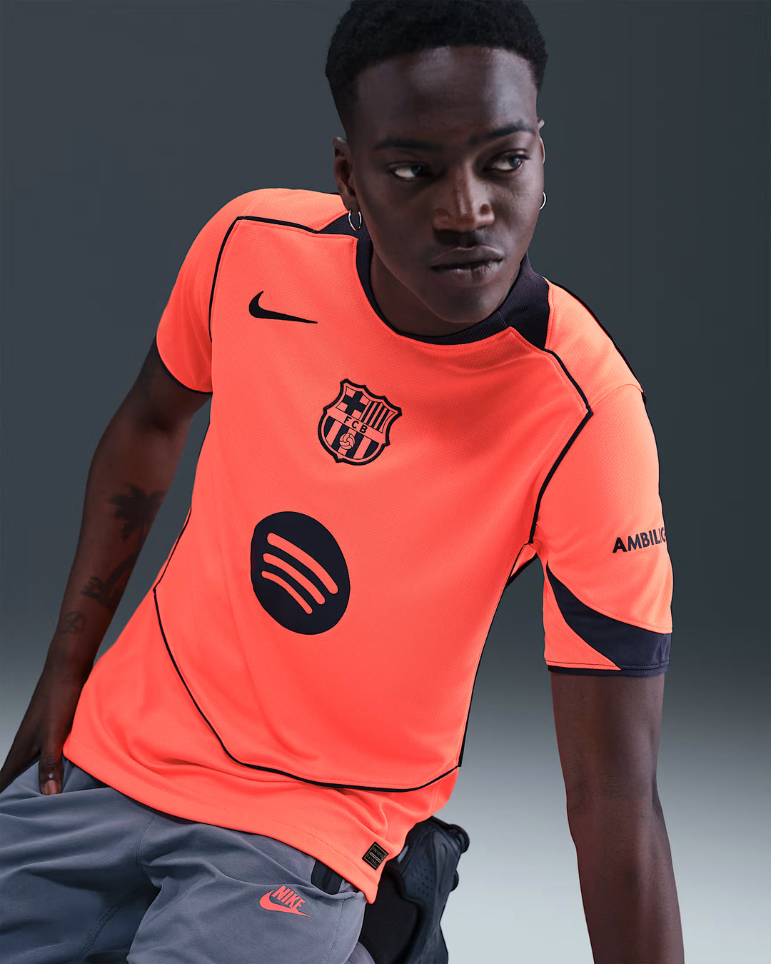 Camisa Barcelona Third 25/26 s/n° Torcedor Nike Masculina - Laranja