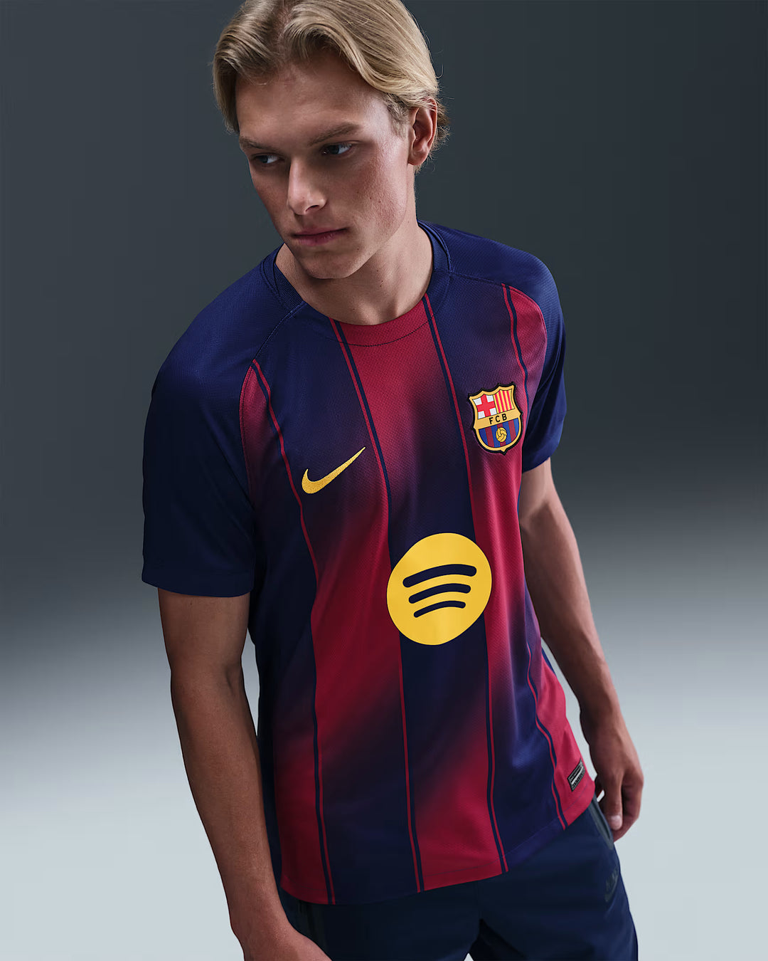Camisa Barcelona Home 25/26 s/n° Torcedor Nike Masculina - Azul e Grená
