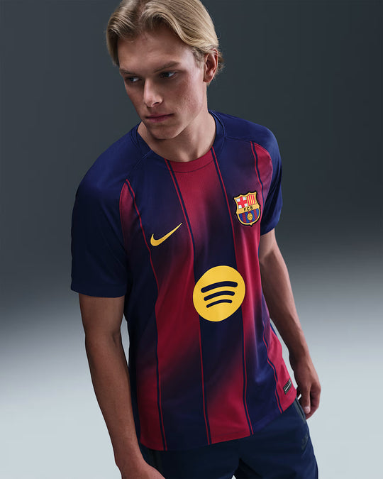 Camisa Barcelona Home 25/26 s/n° Torcedor Nike Masculina - Azul e Grená
