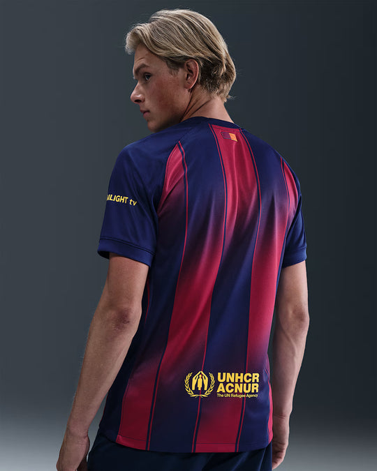 Camisa Barcelona Home 25/26 s/n° Torcedor Nike Masculina - Azul e Grená
