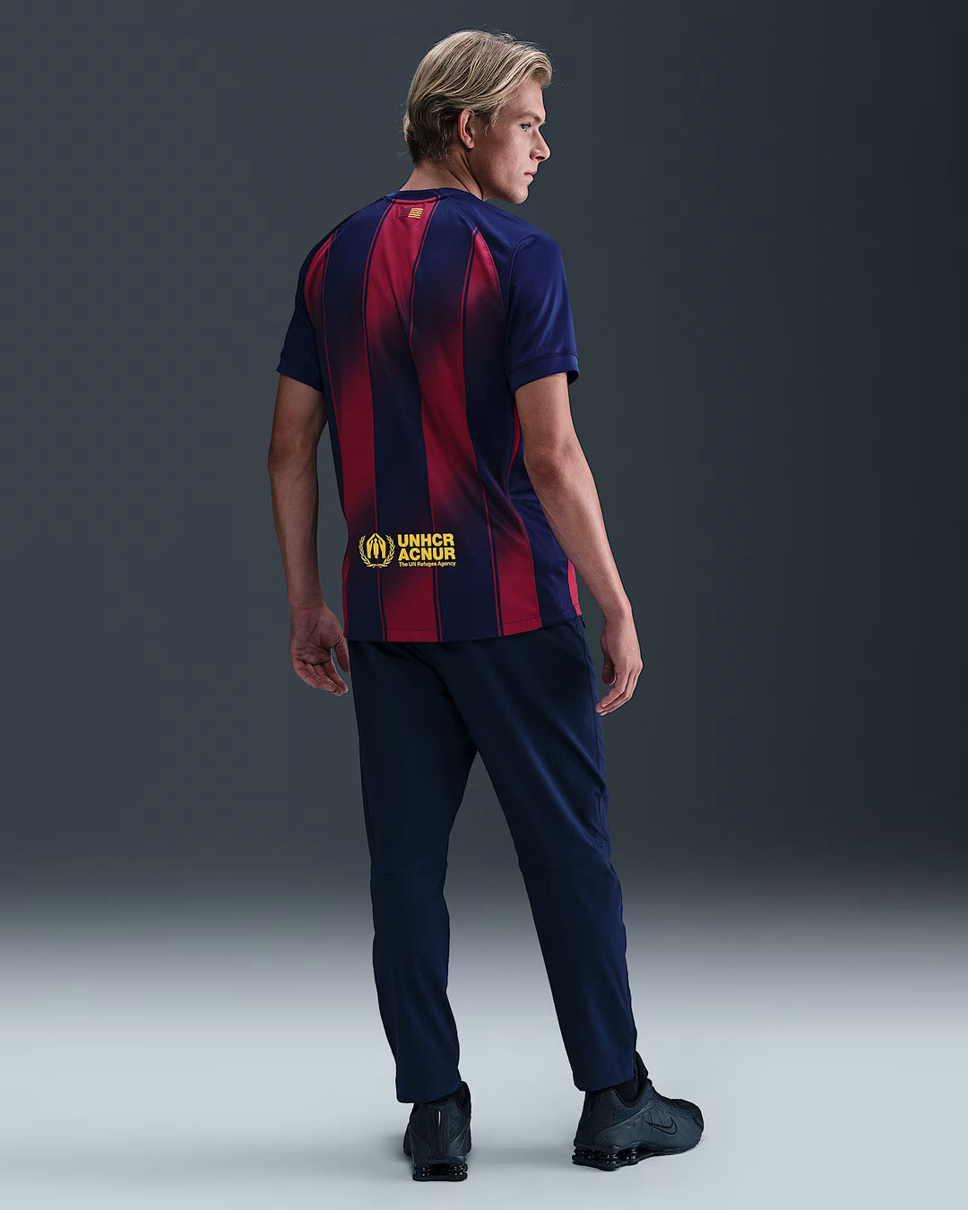 Camisa Barcelona Home 25/26 s/n° Torcedor Nike Masculina - Azul e Grená