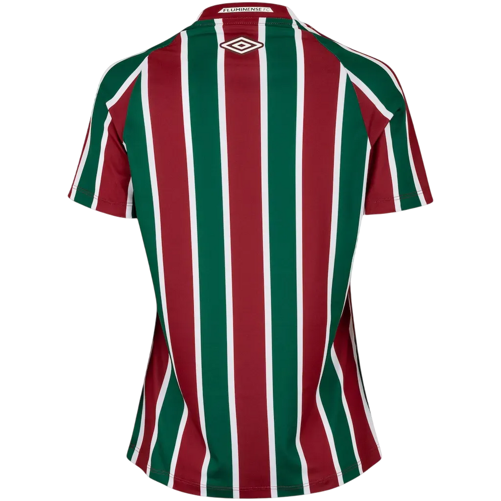 Camisa Fluminense Home 25/26 Torcedor Umbro Feminina - Tricolor