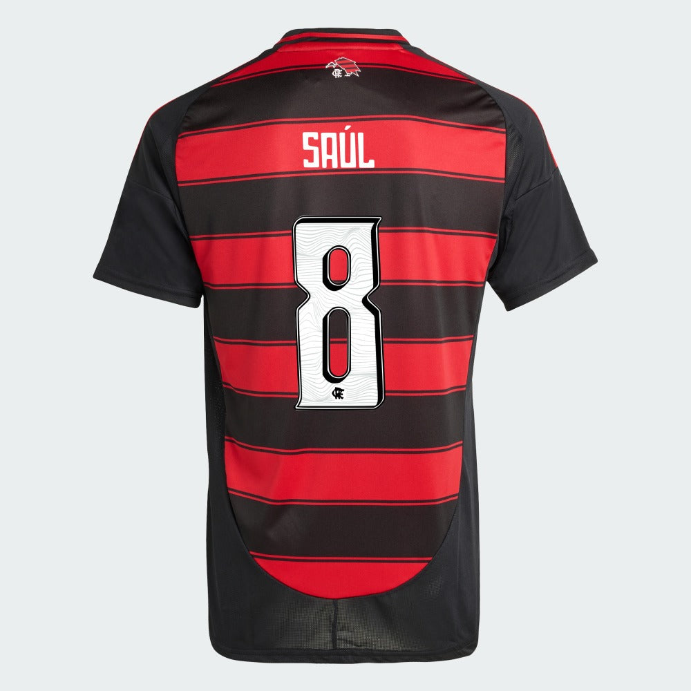 Camisa Adidas Flamengo 2025/26 I SAÚL N° 8