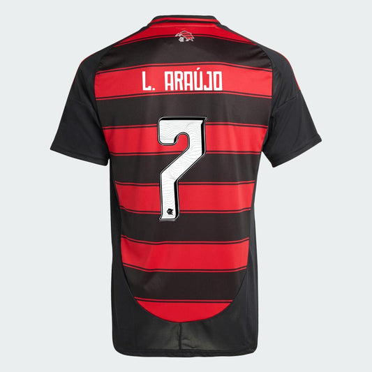 Camisa Adidas Flamengo 2025/26 I L. ARAÚJO N° 7