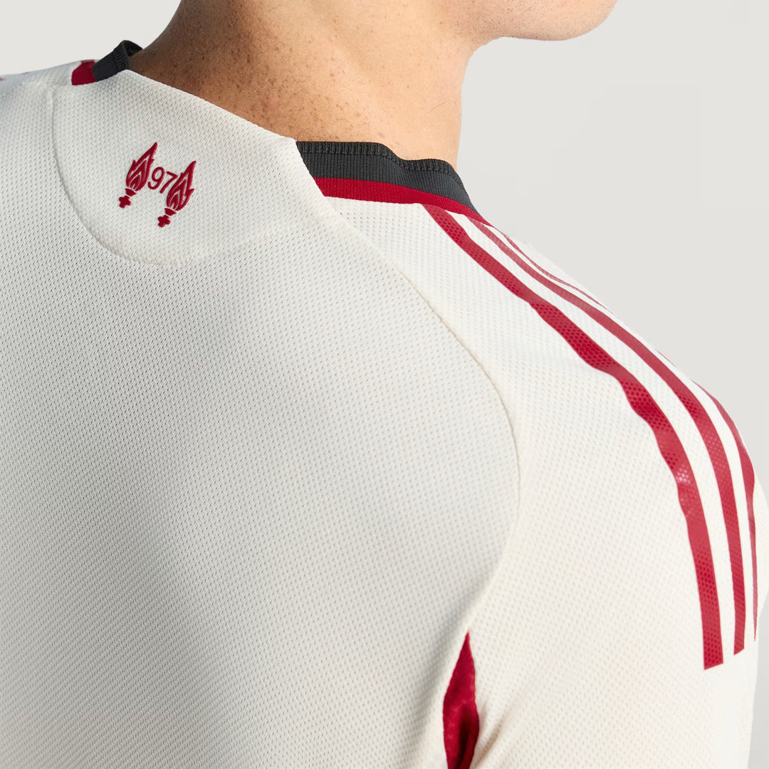 Camisa Liverpool Away 25/26 Jogador Adidas Masculina - Bege