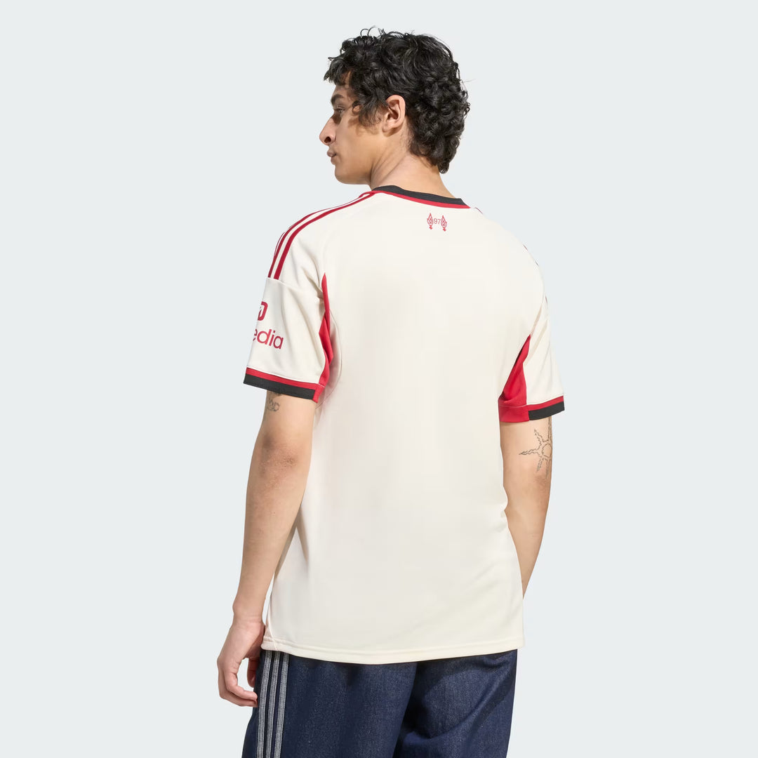 Camisa Liverpool Away 25/26 Torcedor Adidas Masculina - Bege