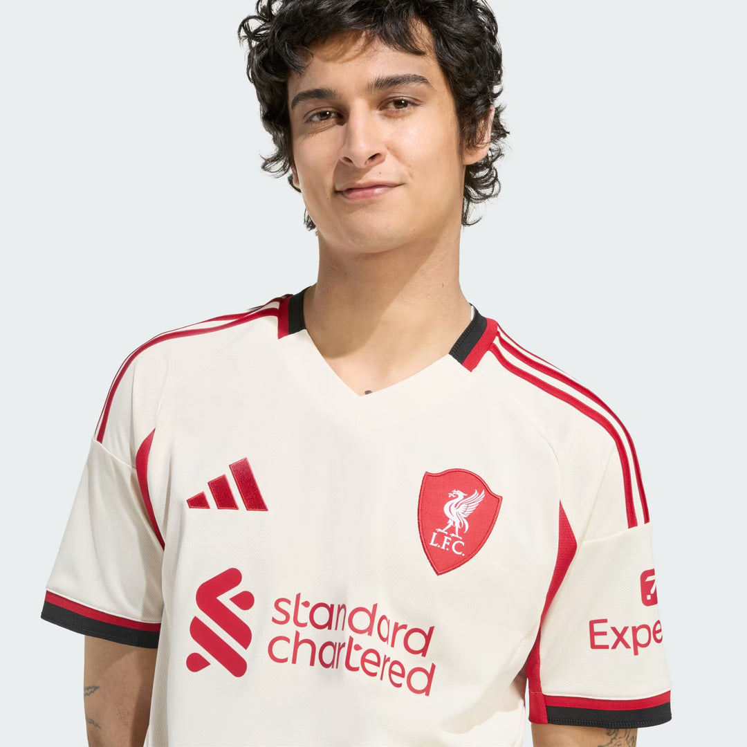 Camisa Liverpool Away 25/26 Torcedor Adidas Masculina - Bege