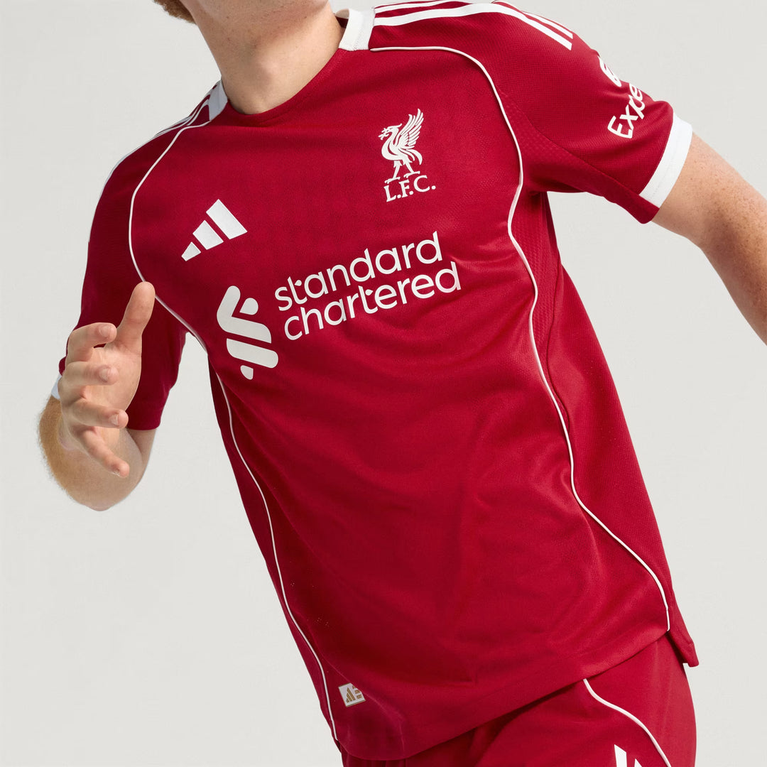Camisa Liverpool Home 25/26 Jogador Adidas Masculina - Vermelha