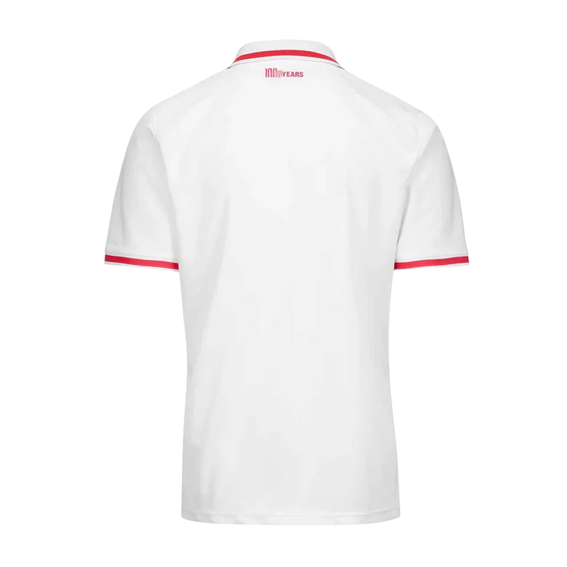 Camisa Mônaco Home 24/25 Torcedor Kappa Masculina - Branca e Vermelha