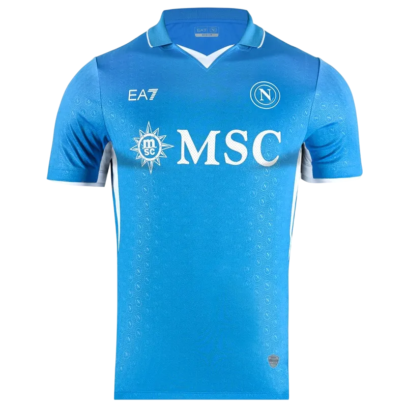 Camisa Napoli Home 24/25 - Torcedor EA7 Masculina - Azul