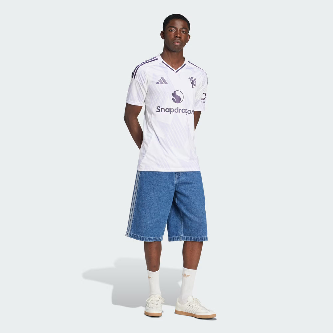 Camisa Manchester United Away 25/26 Torcedor Adidas Masculina - Branca