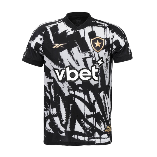 Camisa Botafogo Fourth 25/26 s/n° Torcedor Reebok Masculina - Branca e Preta