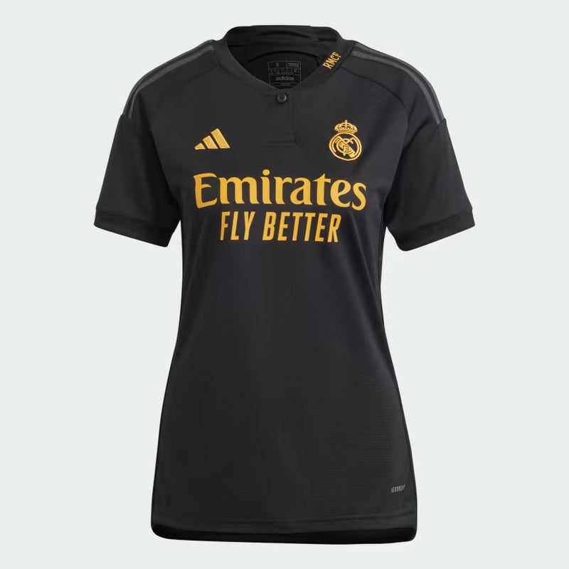 Camisa Real Madrid Third 23/24 s/n° Torcedor Adidas Feminina - Chumbo