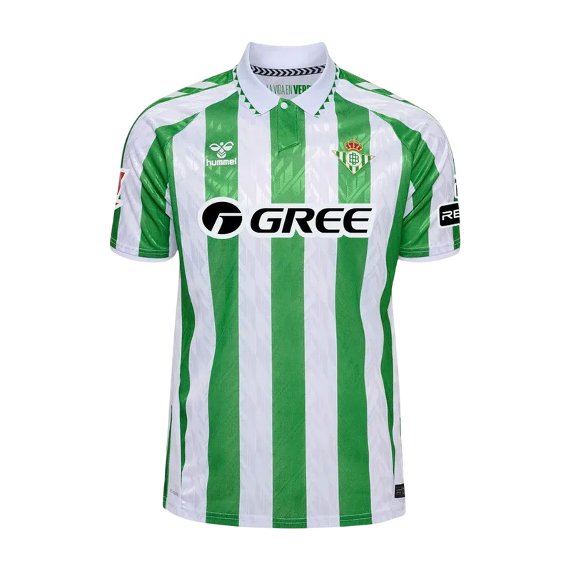 Camisa Real Betis Home 24/245 Torcedor Masculina - Verde e Branco