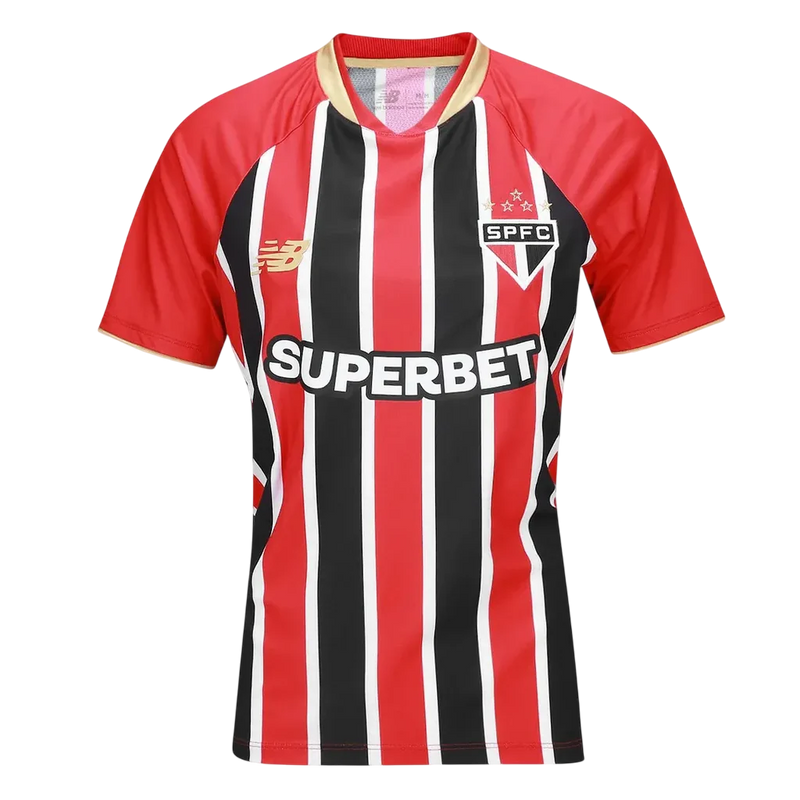 Camisa São Paulo Away 25/26 Torcedor New Balance Feminina - Tricolor