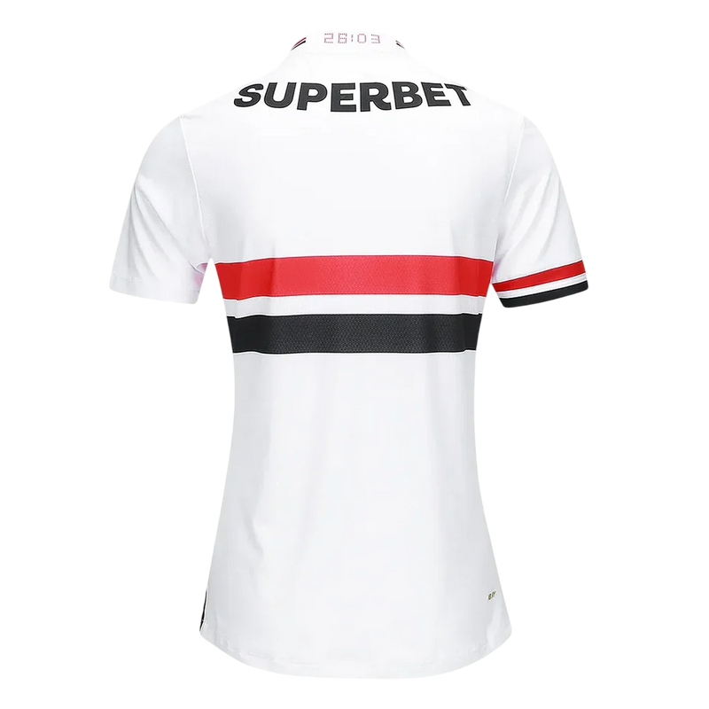 Camisa São Paulo Home 25/26 Torcedor New Balance Feminina - Branca