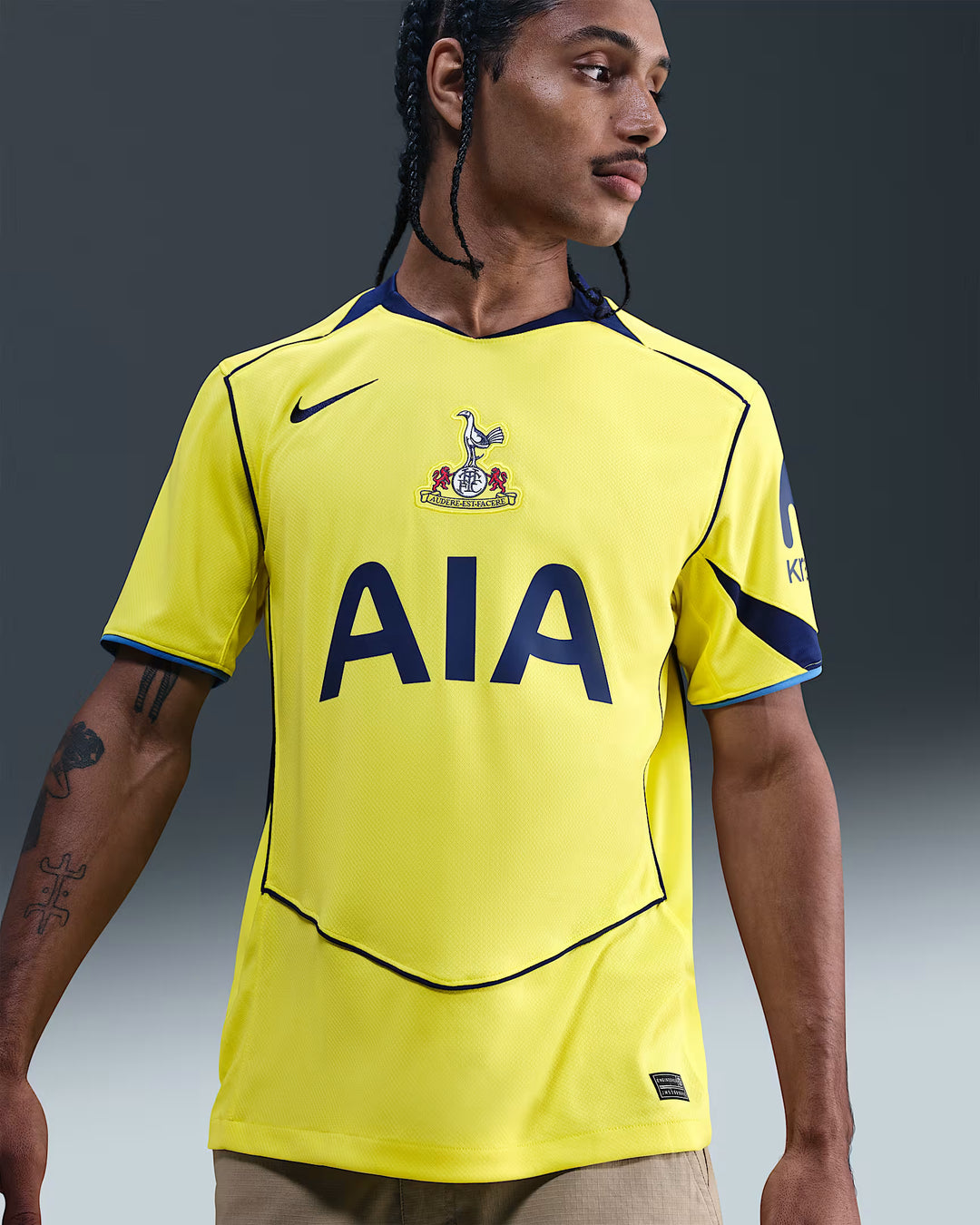 Camisa Tottenham Third 25/26 Torcedor Nike Masculino - Amarela