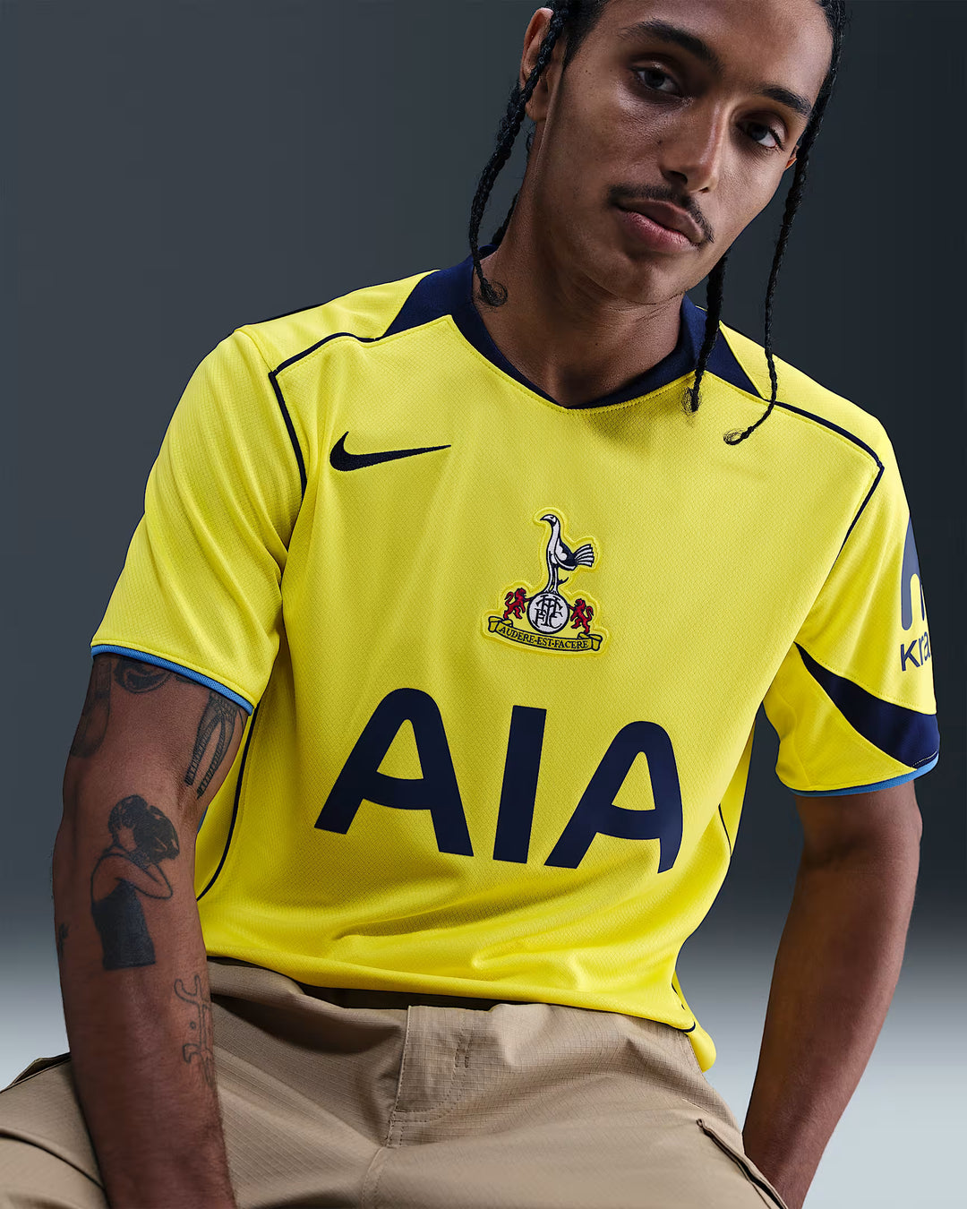 Camisa Tottenham Third 25/26 Torcedor Nike Masculino - Amarela