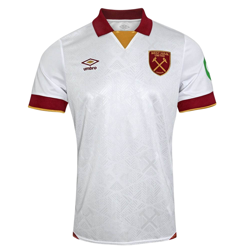 Camisa West Ham Away 24/25 s/n° Torcedor Umbro Masculina - Branca