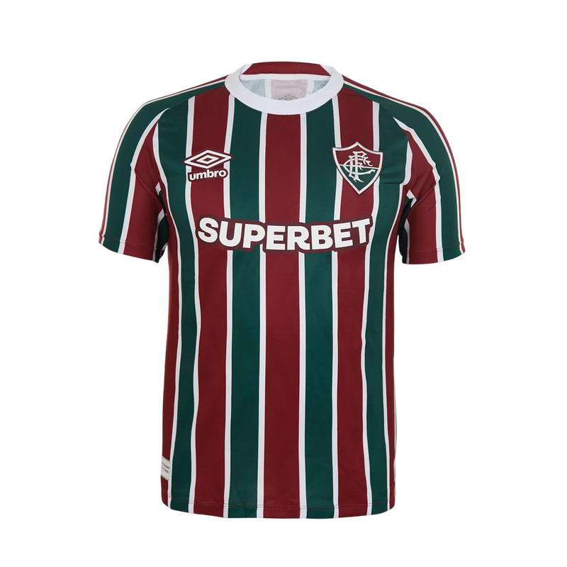 Camisa Fluminense Home 25/26 Torcedor Umbro Masculina - Tricolor