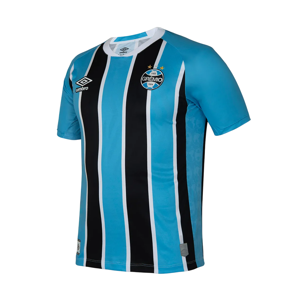 Camisa Grêmio Home 25/26 Torcedor Umbro Masculino - Azul e Preta