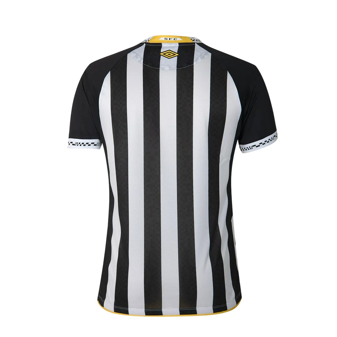 Camisa Santos Away 25/26 Jogador Umbro Masculina - Preta e Branca