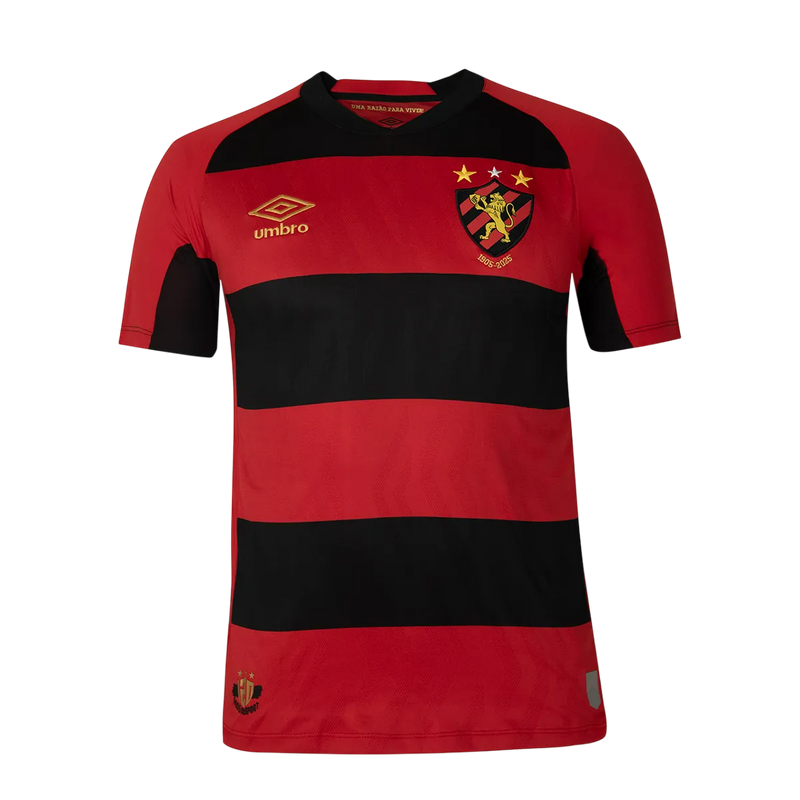 Camisa Sport Recife Home 25/26 Torcedor Umbro Masculina - Vermelha e Preta