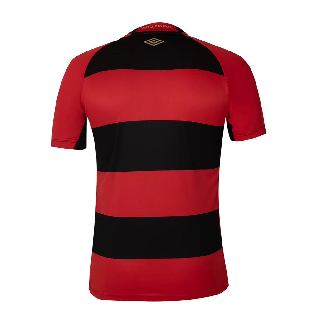 Camisa Sport Recife Home 25/26 Torcedor Umbro Masculina - Vermelha e Preta