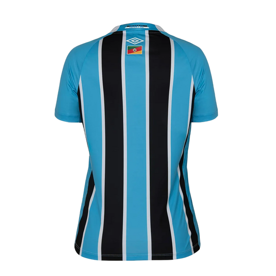 Camisa Grêmio Home 25/26 Torcedor Umbro Feminina - Azul e Preta