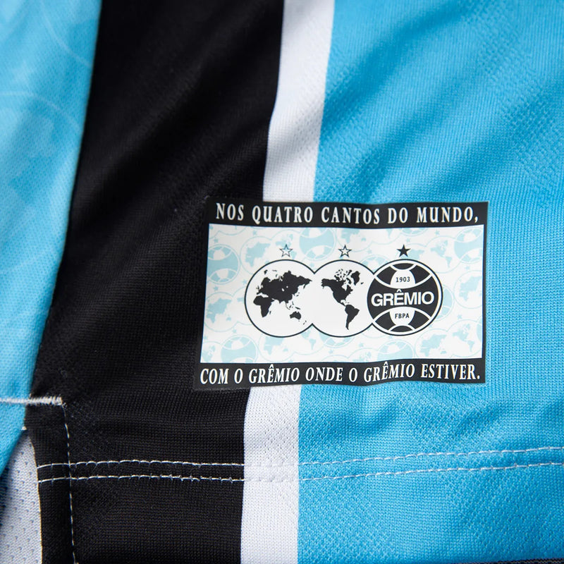 Camisa Grêmio Home 25/26 Torcedor Umbro Feminina - Azul e Preta