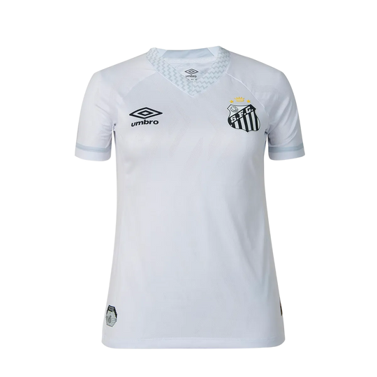 Camisa Santos Home 25/26 Torcedor Umbro Feminina - Branca