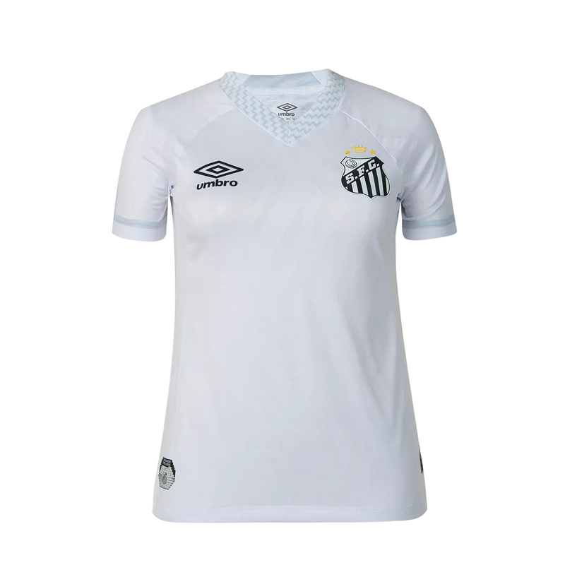 Camisa Santos Home 25/26 Torcedor Umbro Feminina - Branca