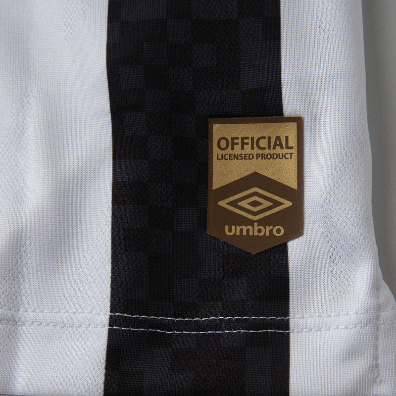 Camisa Santos Away 25/26 Torcedor Umbro Feminina - Preta e Branca