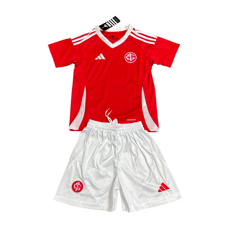Conjunto Infantil Internacional Home 25/26 Adidas - Vermelha