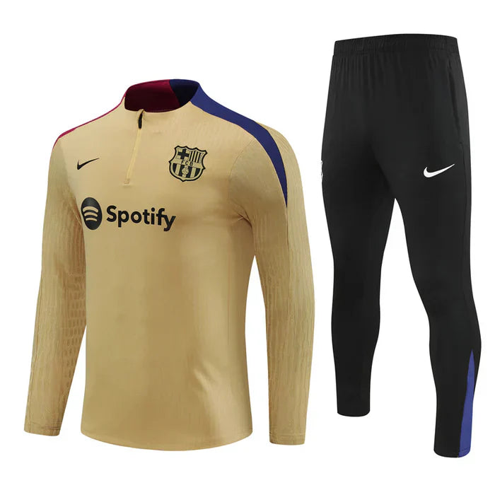 Conjunto Treino Barcelona 24/25 - Dourado