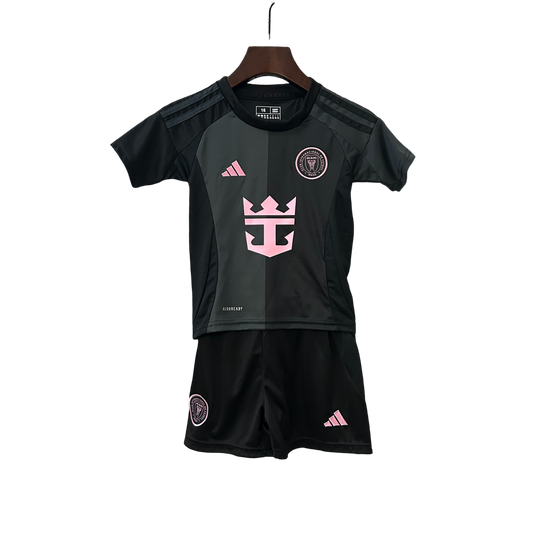Conjunto Infantil Inter Miami Away 25/26 Adidas - Preta