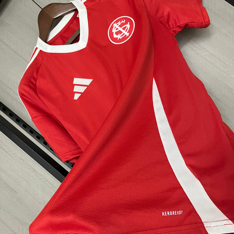 Camisa Internacional Home 25/26 Torcedor Adidas Masculina - Vermelha e Branca