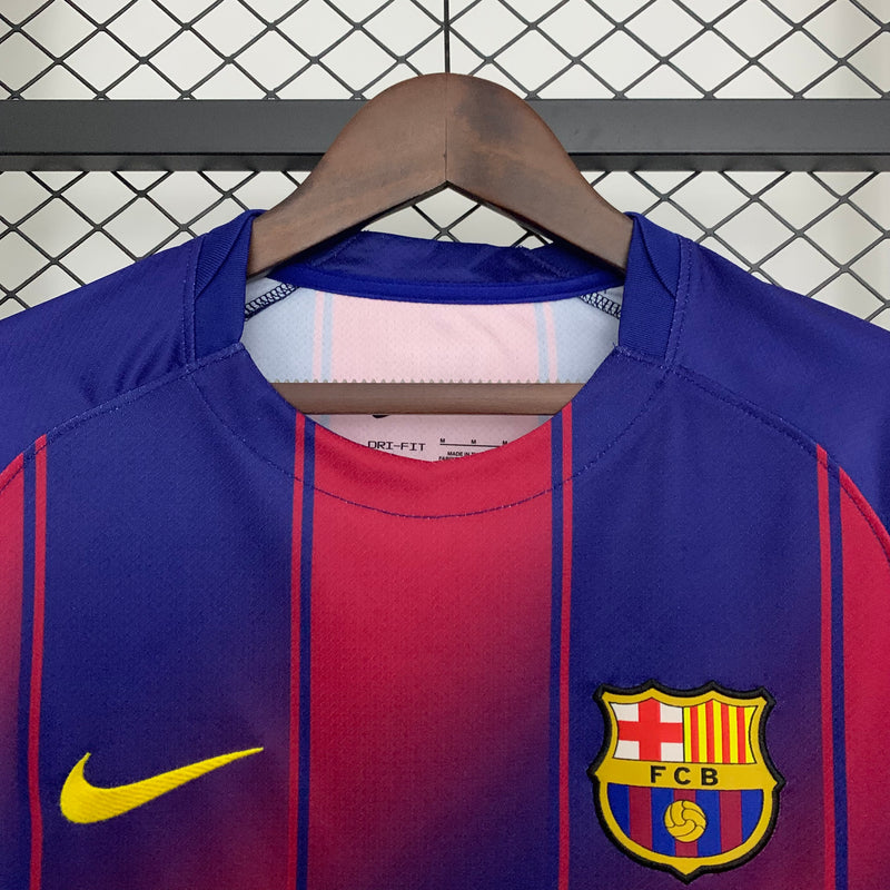 Camisa Barcelona Home 25/26 s/n° Torcedor Nike Masculina - Azul e Grená
