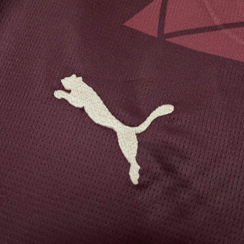 Camisa Manchester City Third 24/25 Torcedor Puma Masculina - Vermelha