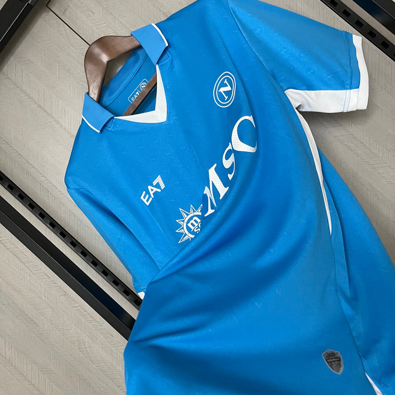 Camisa Napoli Home 24/25 - Torcedor EA7 Masculina - Azul