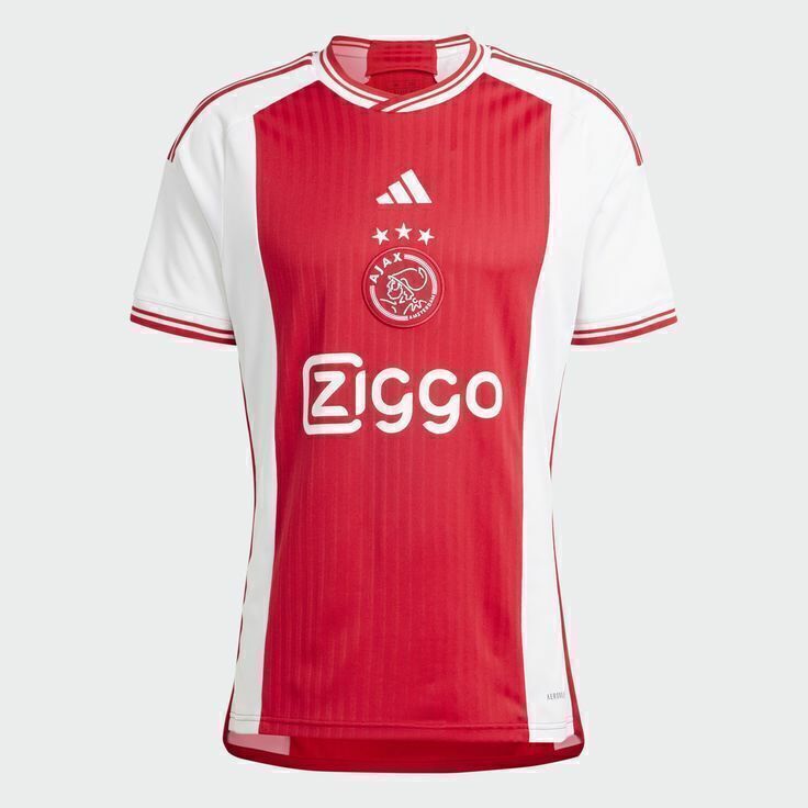 Camisa Ajax I 23/24 Adidas - Branco e Vermelho