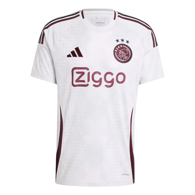 Camisa Ajax Away 24/25 Torcedor Adidas Masculina - Branca