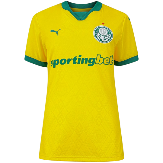 Camisa do Palmeiras Third 25/26 Torcedor Puma Feminina - Amarela