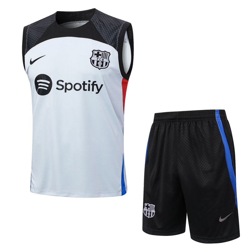 Conjunto Regata Barcelona - Branco e Preto