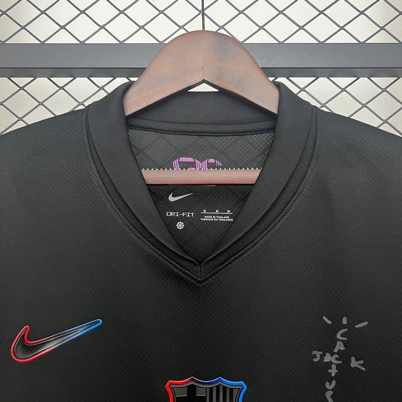 Camisa Barcelona Edição Especial Travis Scott 24/25 Torcedor Nike Masculina - Preta