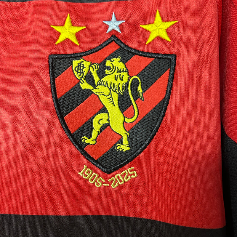 Camisa Sport Recife Home 25/26 Torcedor Umbro Masculina - Vermelha e Preta