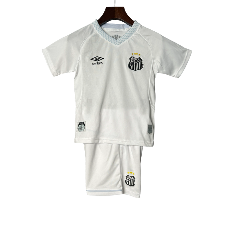 Conjunto Infantil Santos Home 25/26 Umbro - Branca
